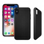 Honeycomb Dotted Soft Silicone TPU Gel Back for iPhone XR/XS Max Slim Fit Look